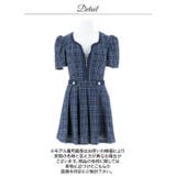 大人可愛いツイードチェックと思わせて谷間ジップにドキッ♪パフスリーブで華奢見えも… | Dazzy | 詳細画像16