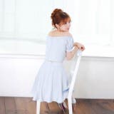 大胆谷間ジップ×ビジューチェーンに視線釘付け♪二の腕隠せるオフショルAラインミニ… | Dazzy | 詳細画像8