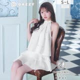 アメスリビジューフレアAラインミニ丈キャバドレス[SML/3サイズ展開] | Dazzy | 詳細画像5 