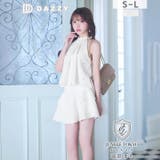 アメスリビジューフレアAラインミニ丈キャバドレス[SML/3サイズ展開] | Dazzy | 詳細画像6 