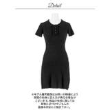 襟付き×フロントフリルで好感度バツグン♪すっきり細見えを叶えるミニ丈ワンピース[… | Dazzy | 詳細画像13