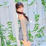 オフショルギャザー長袖フリルワンピース 水着【dazzy beach | Dazzy | 詳細画像9