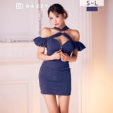 煌めくラメ生地×谷間ジップ♪バルーンオフショルが映える大人セクシータイトミニ丈キ… | Dazzy | 詳細画像3 