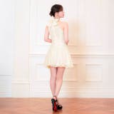 トレンドの私服風デザイン♪ドット柄フレアAラインミニ丈キャバドレス[XS~M 3… | Dazzy | 詳細画像10 