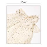 トレンドの私服風デザイン♪ドット柄フレアAラインミニ丈キャバドレス[XS~M 3… | Dazzy | 詳細画像16 