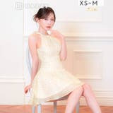 トレンドの私服風デザイン♪ドット柄フレアAラインミニ丈キャバドレス[XS~M 3… | Dazzy | 詳細画像4 