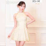 トレンドの私服風デザイン♪ドット柄フレアAラインミニ丈キャバドレス[XS~M 3… | Dazzy | 詳細画像8 