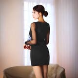 [伊藤桃々着用]ビジューストーン×チュール袖♪大人上品タイトミニ丈キャバドレス[… | Dazzy | 詳細画像12 