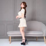 配色パイピングツイード×美脚プリーツ♪清楚で上品なAラインセットアップミニ丈キャ… | Dazzy | 詳細画像12 