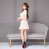 配色パイピングツイード×美脚プリーツ♪清楚で上品なAラインセットアップミニ丈キャ… | Dazzy | 詳細画像13 