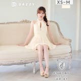 シャギーレース×谷間ジップ♪バルーンスカートであざとく魅せるAラインミニ丈キャバ… | Dazzy | 詳細画像3 