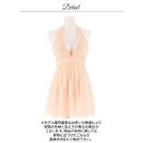 胸元ビジュー×人気チュール♪お腹＆お尻を可愛く隠せるAラインミニ丈キャバドレス[… | Dazzy | 詳細画像16 