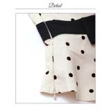 モノトーンドット×ペプラム♪ウエストリボンAラインセットアップミニ丈キャバドレス… | Dazzy | 詳細画像19 
