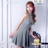 ビジューカットファスナーアメスリAラインミニ丈キャバドレス[XS~L 4サイズ展… | Dazzy | 詳細画像8