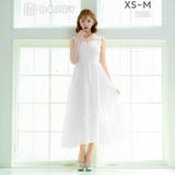 [明日花キララ着用]上品レース×谷間ジップ♪ハイウエストで脚長魅せAラインロング… | Dazzy | 詳細画像1 