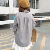 襟付長袖シャツ 秋冬新作 韓国ファッション | DearHeart | 詳細画像1 