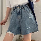 d.i.a. ダメージ加工デニムショートパンツ 23 ダメージ加工カットオフデニムショートパンツ 春夏新作 韓国