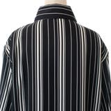 不規則ストライプ柄襟付長袖シャツ 2020秋冬新作 韓国ファッション | DearHeart | 詳細画像13 