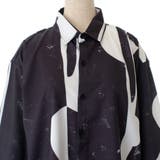 配色総柄襟付長袖シャツ 秋冬 韓国ファッション | DearHeart | 詳細画像12