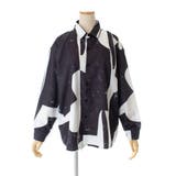 配色総柄襟付長袖シャツ 秋冬 韓国ファッション | DearHeart | 詳細画像7