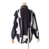 配色総柄襟付長袖シャツ 秋冬 韓国ファッション | DearHeart | 詳細画像11