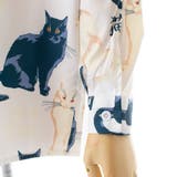 猫柄総柄襟付長袖シャツ 2020秋冬新作 韓国ファッション | DearHeart | 詳細画像17 