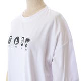 前後プリント半袖カットソーTシャツ 春夏 韓国ファッション | DearHeart | 詳細画像15 