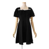 リボン付レースデザイン半袖ワンピース 春夏 韓国ファッション | DearHeart | 詳細画像7