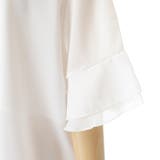 リボンデザインフリル袖半袖ブラウス 春夏 韓国ファッション | DearHeart | 詳細画像14 