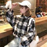 ブラック | チェック柄シャツ 春夏新作 韓国ファッション | DearHeart
