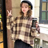 チェック柄シャツ 春夏新作 韓国ファッション | DearHeart | 詳細画像1