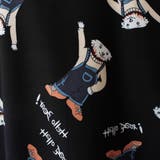 熊柄総柄襟付半袖シャツ 春夏 韓国ファッション | DearHeart | 詳細画像13 