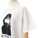 プリントハイネック半袖Tシャツカットソー 春夏 韓国ファッション | DearHeart | 詳細画像14