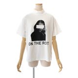 プリントハイネック半袖Tシャツカットソー 春夏 韓国ファッション | DearHeart | 詳細画像7