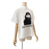 プリントハイネック半袖Tシャツカットソー 春夏 韓国ファッション | DearHeart | 詳細画像8