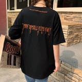 英字刺繍デザイン半袖Tシャツカットソー 春夏 韓国ファッション | DearHeart | 詳細画像5