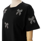 リボン柄半袖Tシャツカットソー 春夏新作 韓国ファッション | DearHeart | 詳細画像14