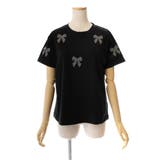 リボン柄半袖Tシャツカットソー 春夏新作 韓国ファッション | DearHeart | 詳細画像7