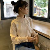 アシンメトリーデザインシャツ 秋冬新作 韓国ファッション | DearHeart | 詳細画像1 