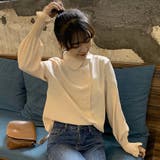 アシンメトリーデザインシャツ 秋冬新作 韓国ファッション | DearHeart | 詳細画像2 