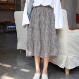 チェック柄 | チェック柄Aラインスカート 秋冬新作 韓国ファッション | DearHeart