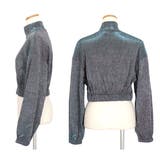 ミラーボールのようなキラキララメのワイドシルエットジップアップブルゾン 原宿系 … | Decorative  | 詳細画像6 