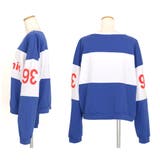 カラーブロック切り替えがアイキャッチ抜群なワイドシルエットプリントトップス | Decorative | 詳細画像7