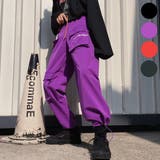 ボトムス カーゴパンツ マルチポケット テキスト ロゴ ウエストゴム スポーティ ユニセックス ダンス 衣装 ヒップホップコスチューム 韓国 ファッション 大きいサイズ 個性的 服 原宿系