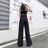 ブラック 黒 ワイドパンツ | Decorative  | 詳細画像5 