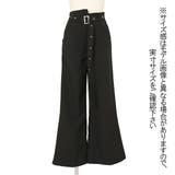 ブラック 黒 ワイドパンツ | Decorative  | 詳細画像7 