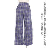 ワイドパンツ ブルー系 タータンチェック柄 | Decorative | 詳細画像7