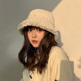 バケットハット ボア ワンポイント | Decorative | 詳細画像1