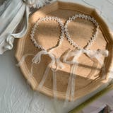 パールビーズ ホワイトレース リボンチョーカー | Decorative | 詳細画像4