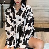 柄シャツ COW柄 ビッグシルエット | Decorative | 詳細画像1